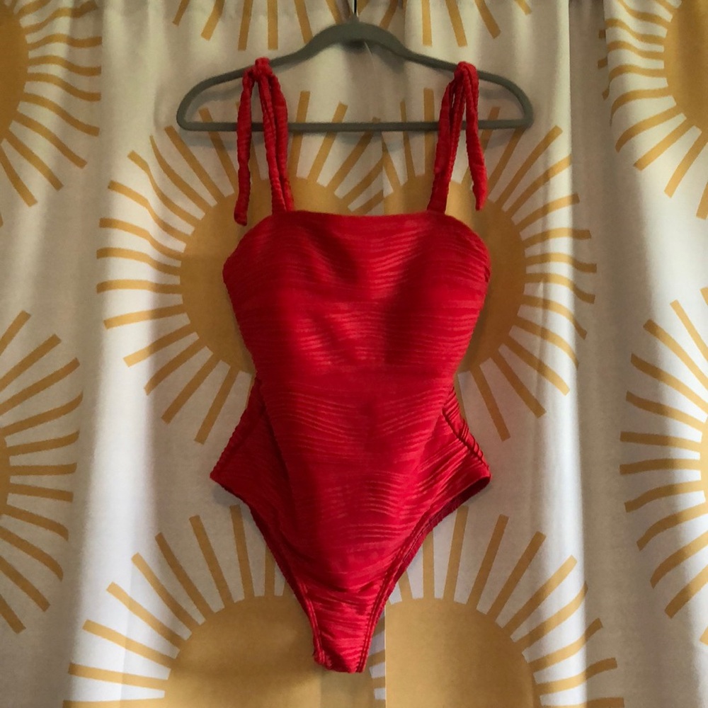 Red One Piece Swimsuit